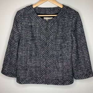 BANANA REPUBLIC FACTORY 3/4 Sleeve Tweed Blazer 14
